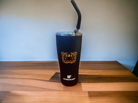Rising Eagle Tumbler (20oz) Insulated Mug with Lid, Stainless Steel Cup