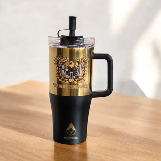 30 oz Tumbler with Handle, Tumbler with Lid and Straw, Double Wall Vacuum Insulated Travel Mug Stainless Steel Tumbler for Hot and Cold, Cupholder Friendly